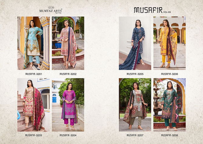 Musafir Vol 5 By Riaz Arts Digital Printed Karachi Cotton Dress Material Wholesale Suppliers In India
